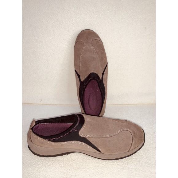 Easy Spirit Womens 9M Biege Casual Slip on Mule Suede Shoes EUC - Picture 1 of 12